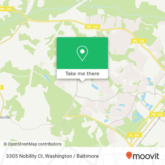 Mapa de 3305 Nobility Ct, Waldorf, MD 20603