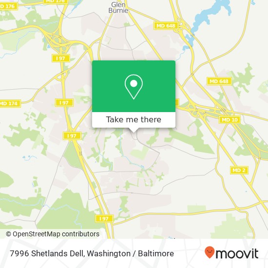 7996 Shetlands Dell, Glen Burnie, MD 21061 map