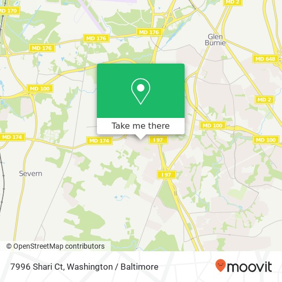 Mapa de 7996 Shari Ct, Glen Burnie, MD 21061