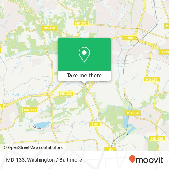 Mapa de MD-133, Pikesville (BALTIMORE), MD 21208