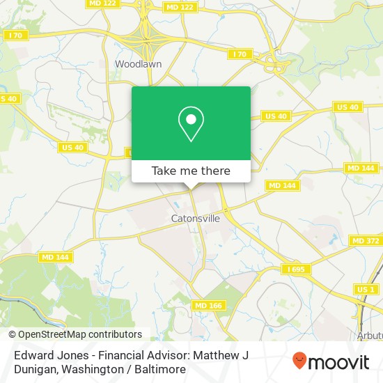 Mapa de Edward Jones - Financial Advisor: Matthew J Dunigan, 627 Edmondson Ave