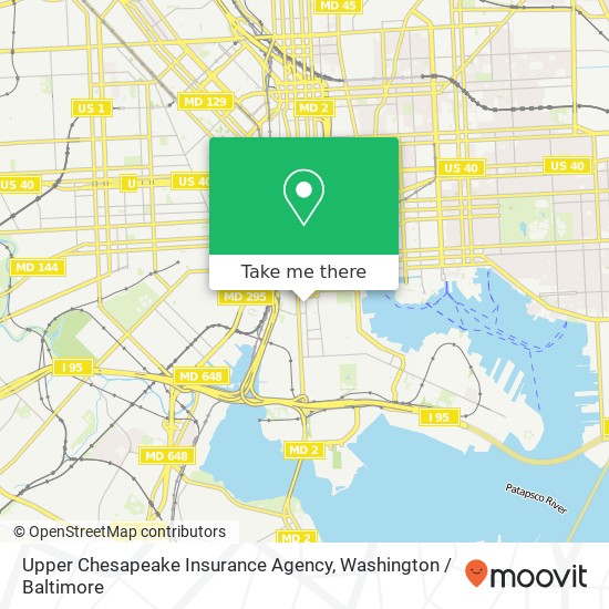 Upper Chesapeake Insurance Agency, 900 S Charles St map