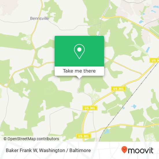 Mapa de Baker Frank W, 4825 Spalding Dr