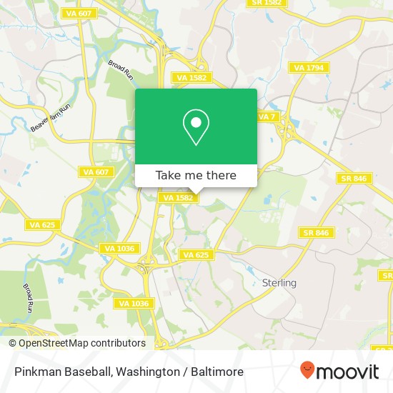 Pinkman Baseball, 21598 Atlantic Blvd map