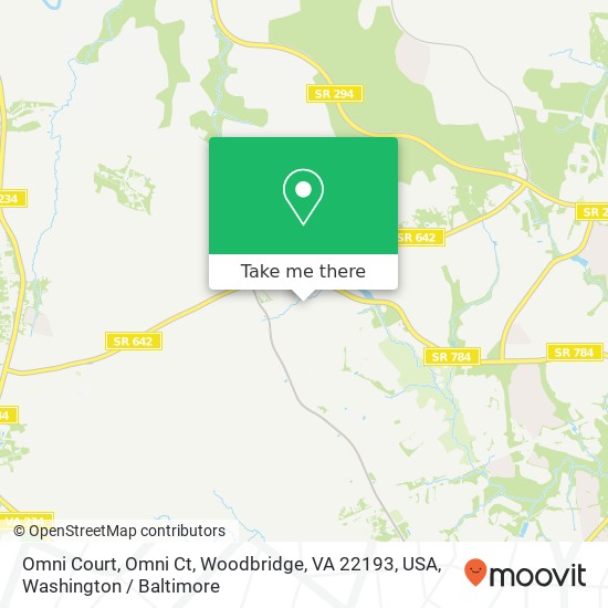 Mapa de Omni Court, Omni Ct, Woodbridge, VA 22193, USA