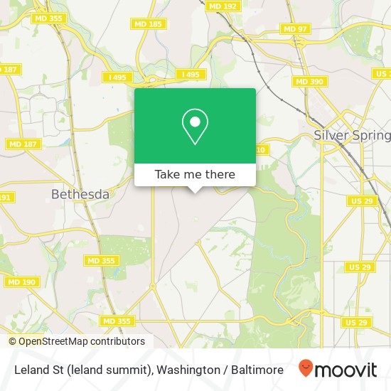 Mapa de Leland St (leland summit), Chevy Chase, MD 20815