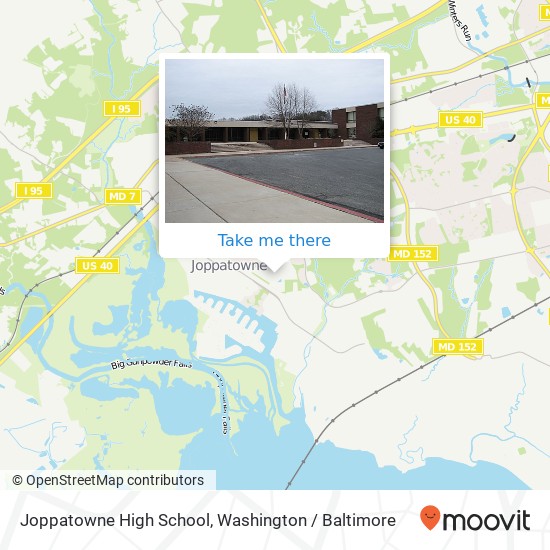 Mapa de Joppatowne High School, 555 Joppa Farm Rd