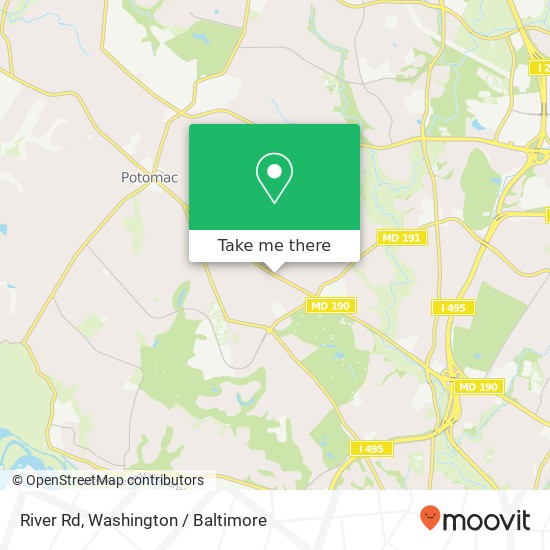 River Rd, Potomac, MD 20854 map