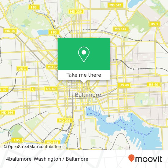 4baltimore, 500 N Calvert St #4baltimore, Baltimore, MD 21202, USA map