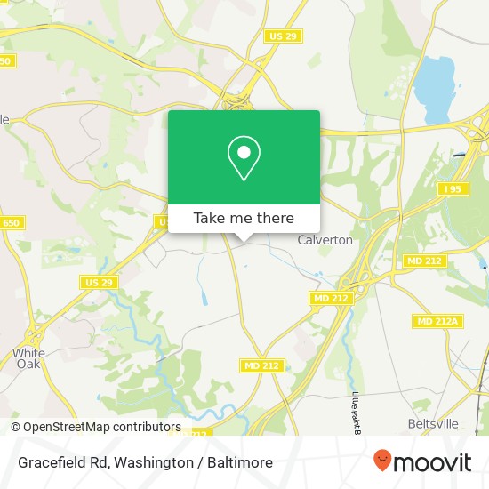 Mapa de Gracefield Rd, Silver Spring, MD 20904