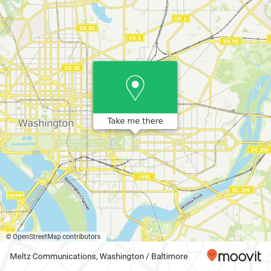 Mapa de Meltz Communications, 110 Maryland Ave NE