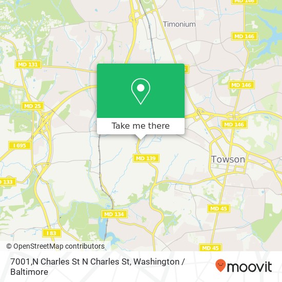 7001,N Charles St N Charles St, Towson, MD 21204 map