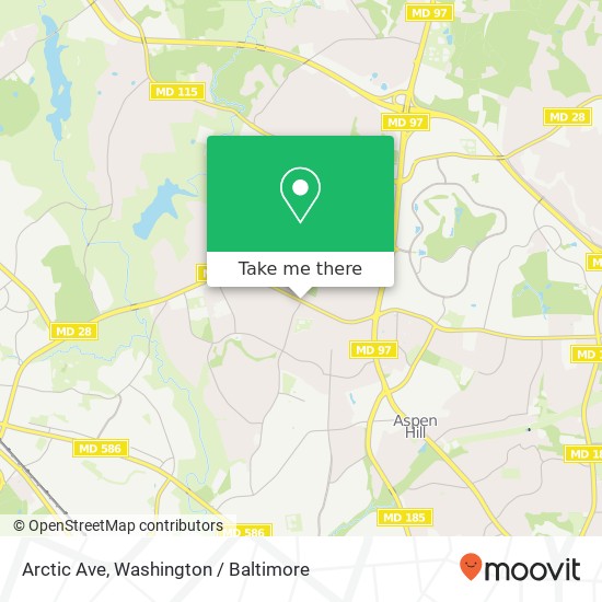 Arctic Ave, Rockville, MD 20853 map