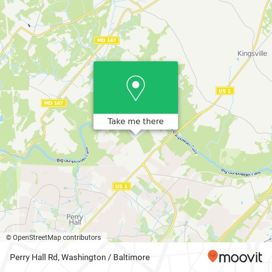 Mapa de Perry Hall Rd, Perry Hall, MD 21128