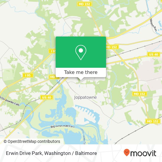 Mapa de Erwin Drive Park, Erwin Dr