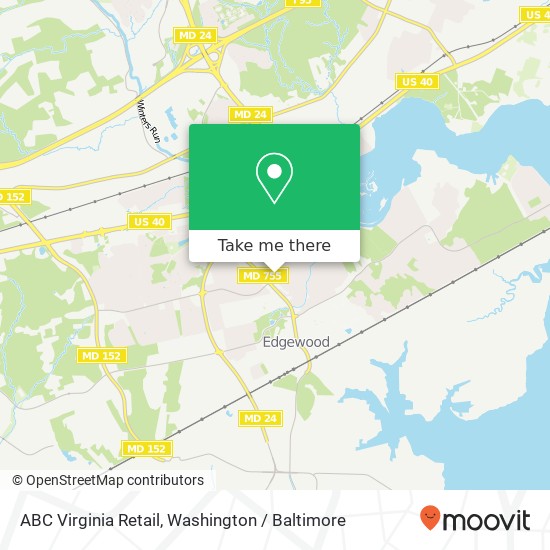 Mapa de ABC Virginia Retail, 2228 Hanson Rd