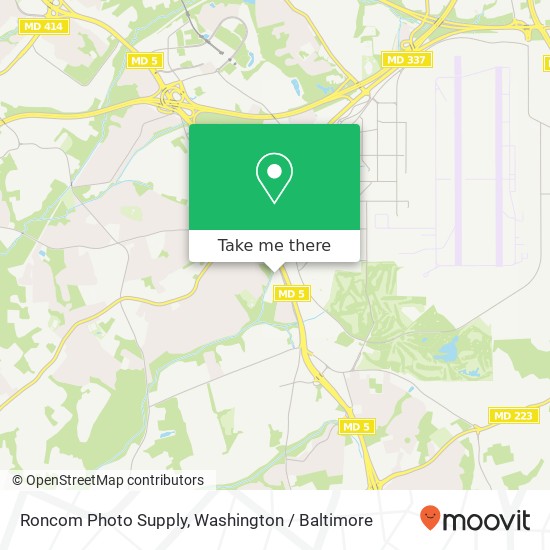 Mapa de Roncom Photo Supply, 6811 Coolridge Dr