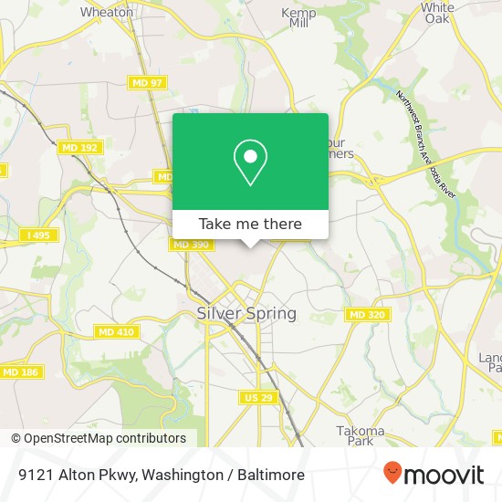 9121 Alton Pkwy, Silver Spring, MD 20910 map