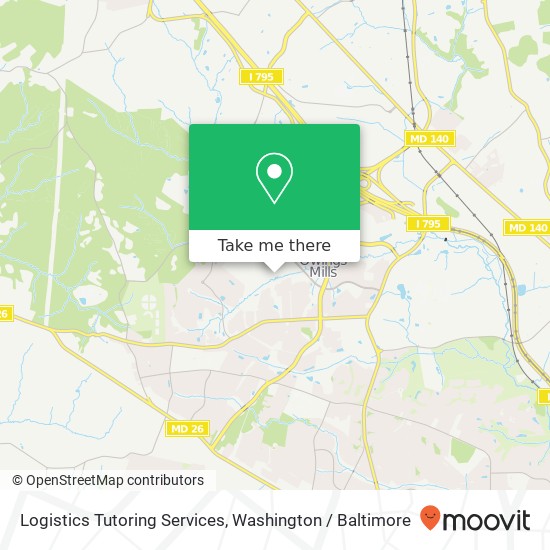 Mapa de Logistics Tutoring Services, 9407 Planetree Cir