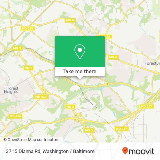 3715 Dianna Rd, Suitland, MD 20746 map