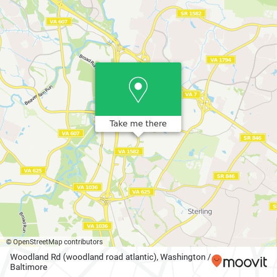 Woodland Rd (woodland road atlantic), Sterling, VA 20166 map