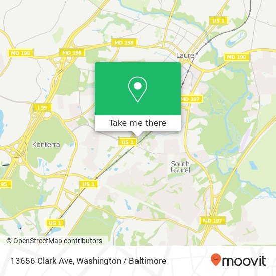 13656 Clark Ave, Laurel, MD 20707 map