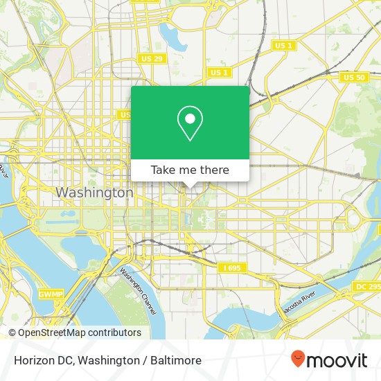 Horizon DC, 440 1st St NW map