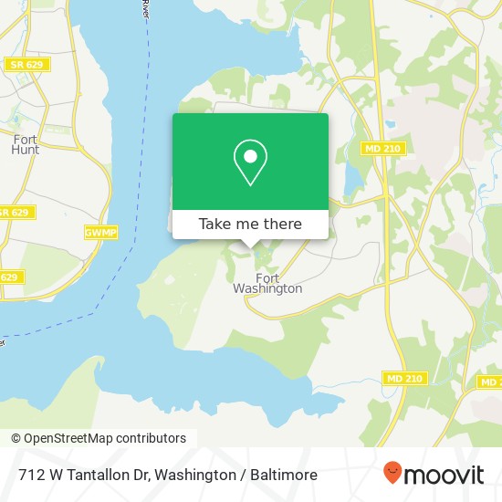 712 W Tantallon Dr, Fort Washington, MD 20744 map