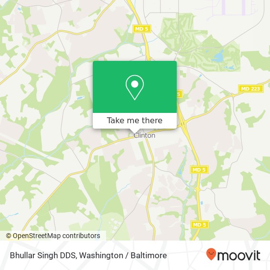 Bhullar Singh DDS, 9131 Piscataway Rd map