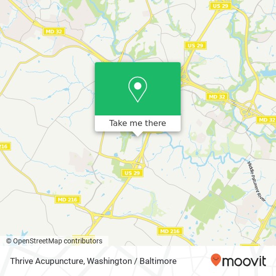 Thrive Acupuncture, 7750 Montpelier Rd map