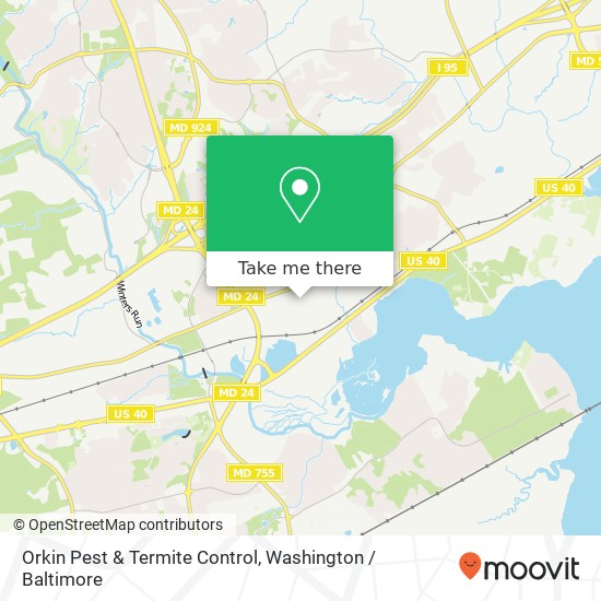 Mapa de Orkin Pest & Termite Control