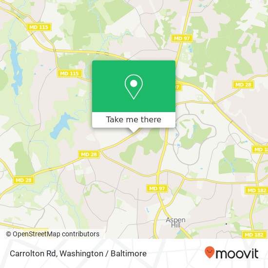 Mapa de Carrolton Rd, Rockville, MD 20853