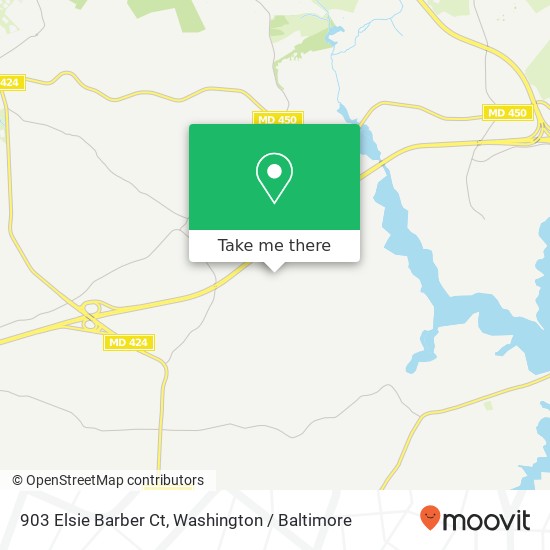 Mapa de 903 Elsie Barber Ct, Davidsonville, MD 21035