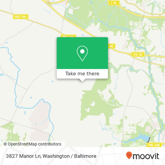 Mapa de 3827 Manor Ln, Ellicott City, MD 21042