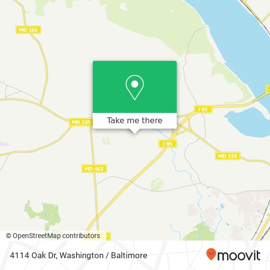 Mapa de 4114 Oak Dr, Havre de Grace, MD 21078