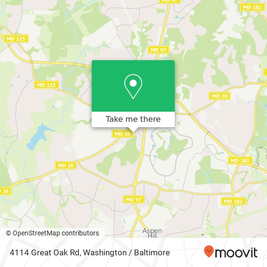 4114 Great Oak Rd, Rockville, MD 20853 map