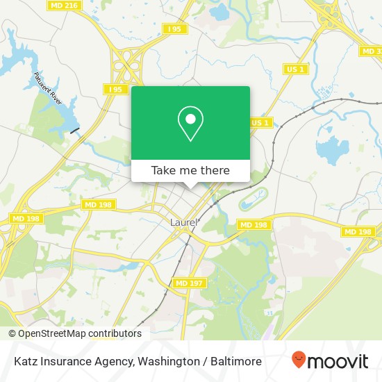 Mapa de Katz Insurance Agency, 357 Main St