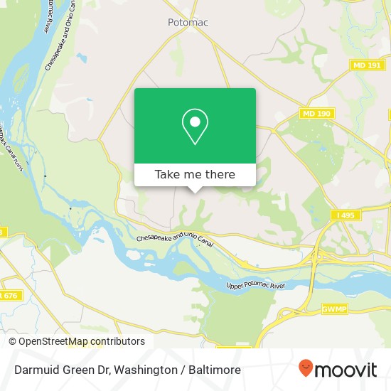 Darmuid Green Dr, Potomac, MD 20854 map