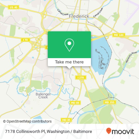 7178 Collinsworth Pl, Frederick, MD 21703 map