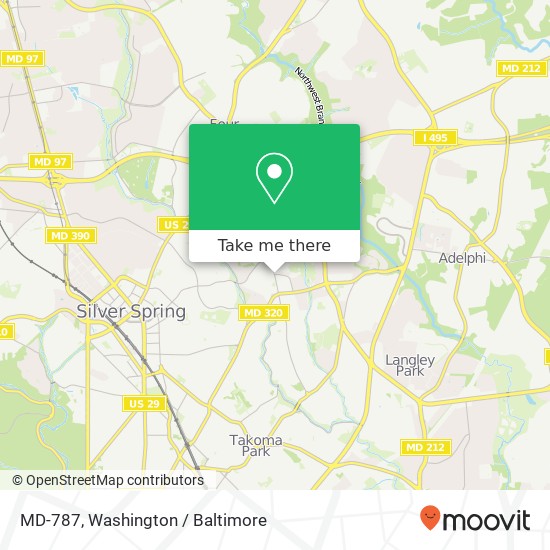 Mapa de MD-787, Silver Spring (SILVER SPRING), MD 20901