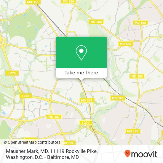 Mausner Mark, MD, 11119 Rockville Pike map