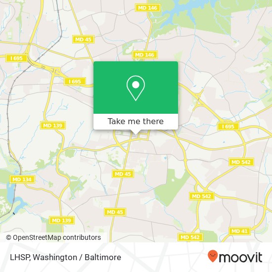 Mapa de LHSP, 101 E Chesapeake Ave