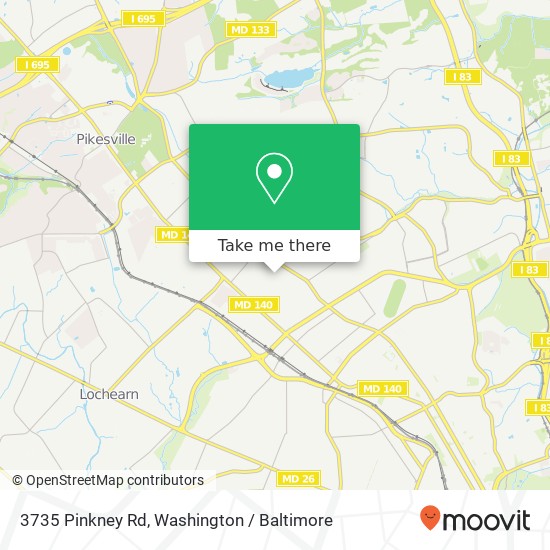 3735 Pinkney Rd, Baltimore, MD 21215 map