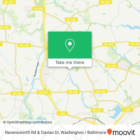 Ravensworth Rd & Davian Dr map