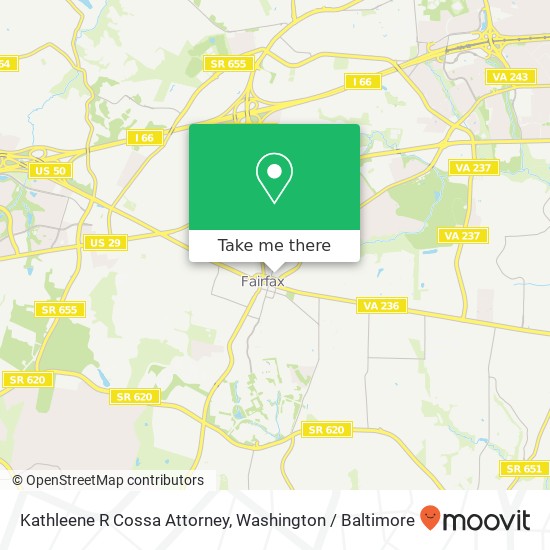 Kathleene R Cossa Attorney, 3975 University Dr map