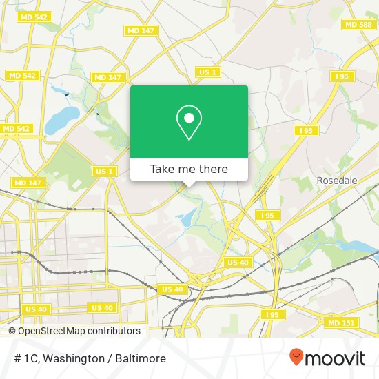 Mapa de # 1C, 5515 Bowleys Ln # 1C, Baltimore, MD 21206, USA