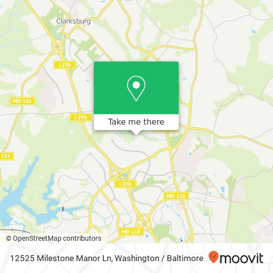 12525 Milestone Manor Ln, Germantown, MD 20876 map