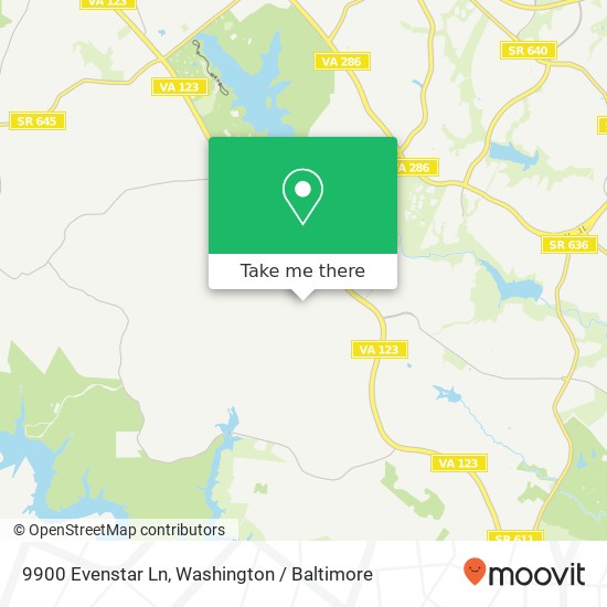 9900 Evenstar Ln, Fairfax Station (FAIRFAX STA), VA 22039 map