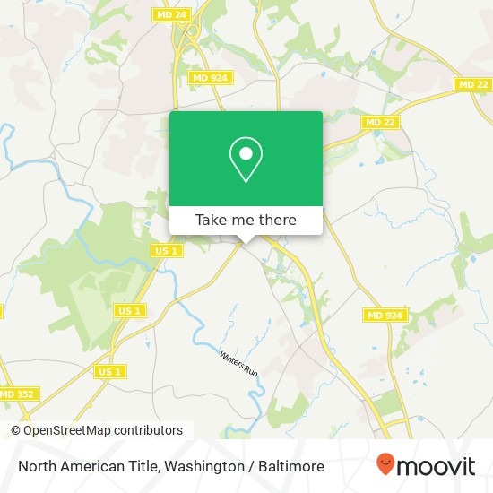 North American Title, 307 S Tollgate Rd map