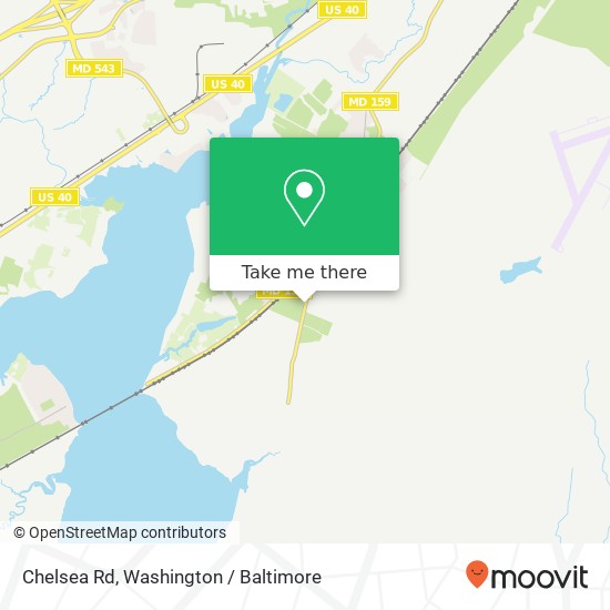 Mapa de Chelsea Rd, Aberdeen, MD 21001